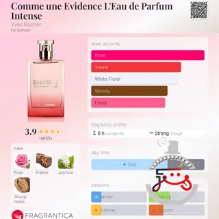 Comme une Evidence L'Eau de Parfum Intense Yves Rocher
